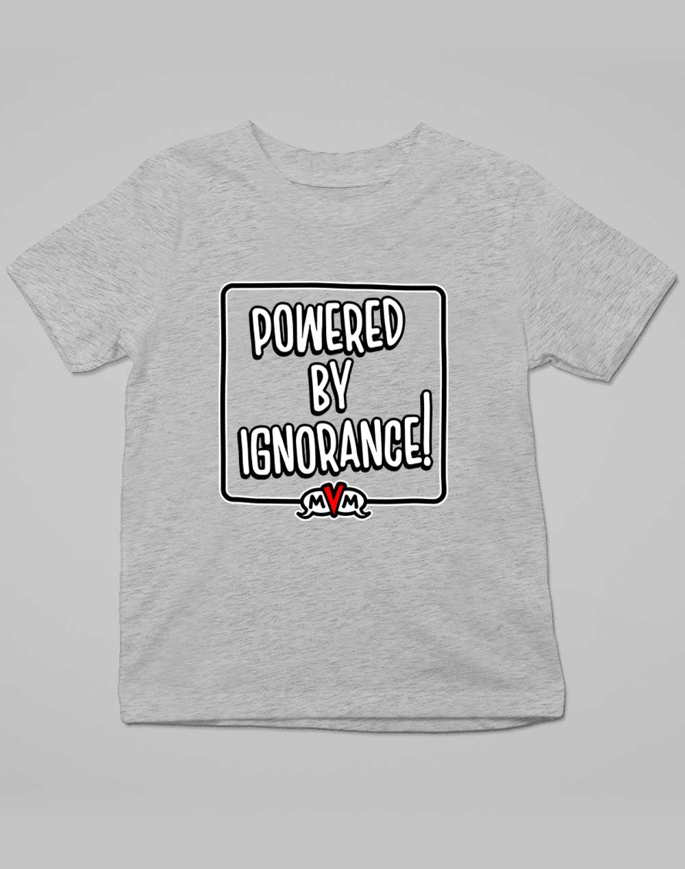 Grey Marl - MvM Powered by Ignorance Kids T-Shirt