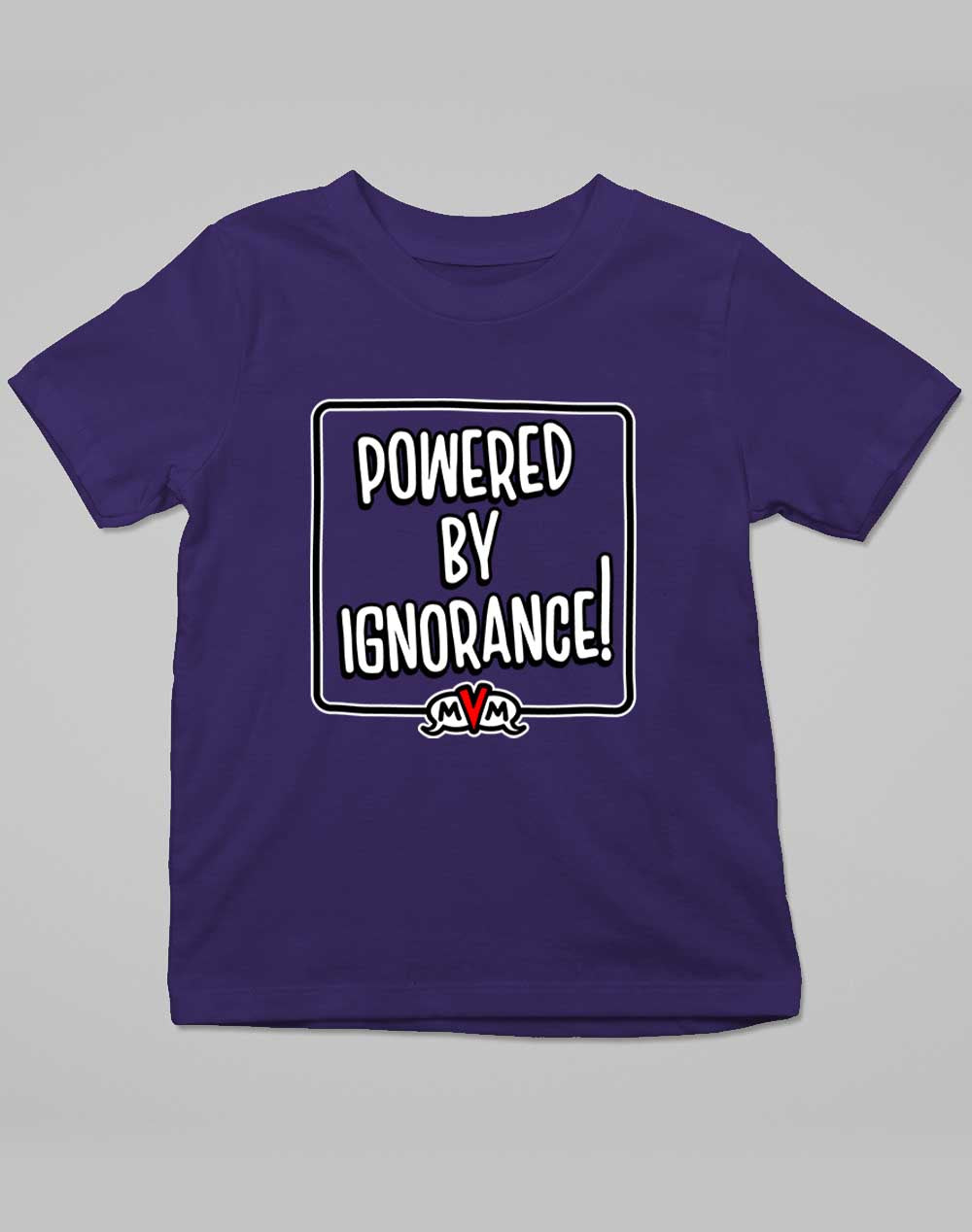 Navy - MvM Powered by Ignorance Kids T-Shirt