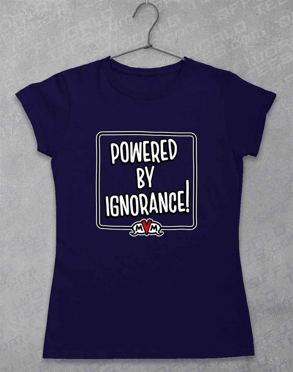 Navy - MvM Powered by Ignorance Women's T-Shirt