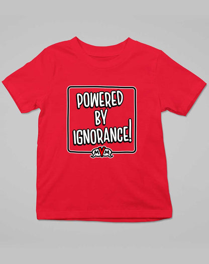 Red - MvM Powered by Ignorance Kids T-Shirt