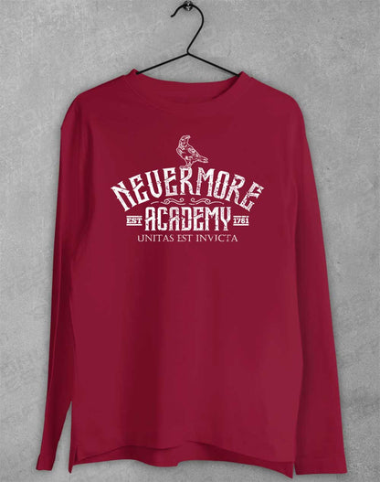 Cardinal Red - Nevermore Academy Long Sleeve T-Shirt