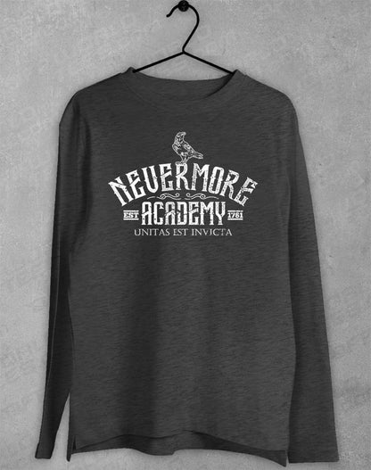 Dark Heather - Nevermore Academy Long Sleeve T-Shirt