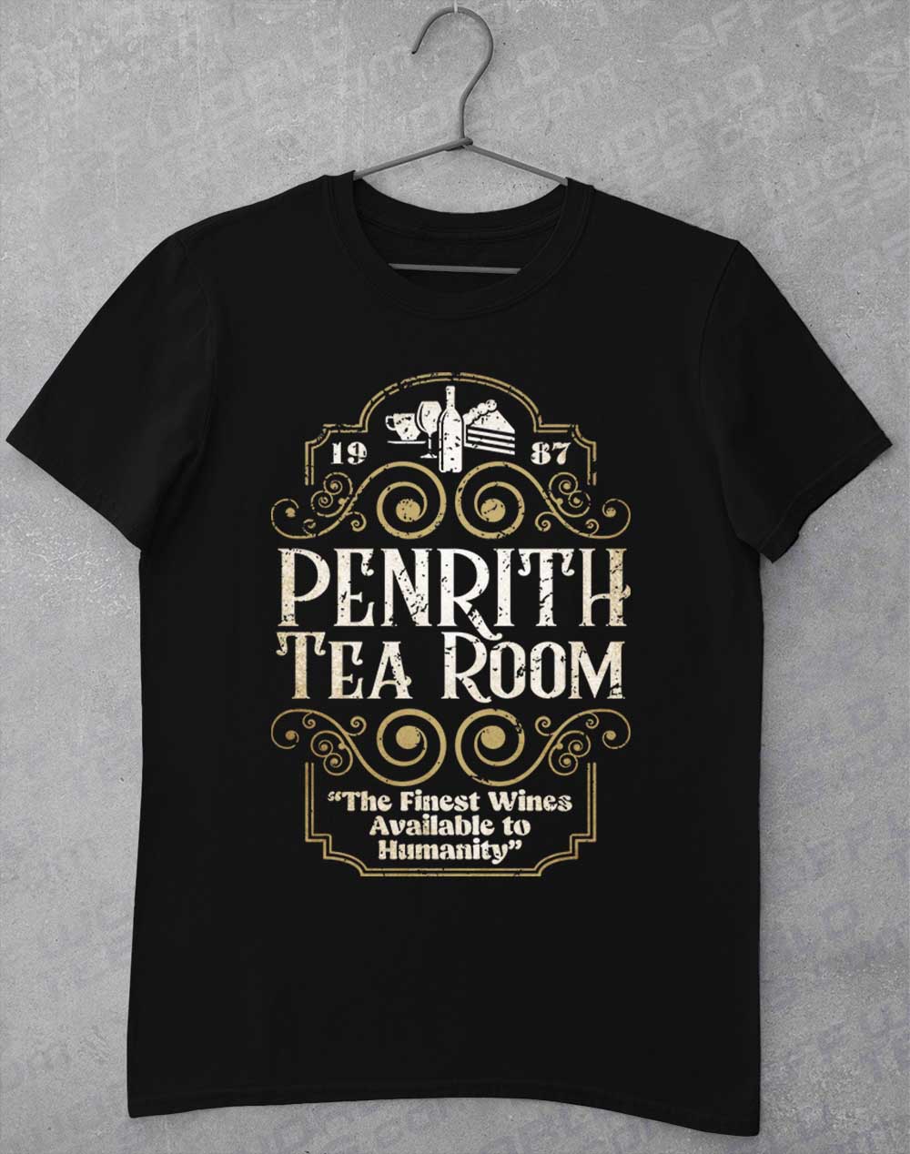 Black - Penrith Tea Room 1987 T-Shirt