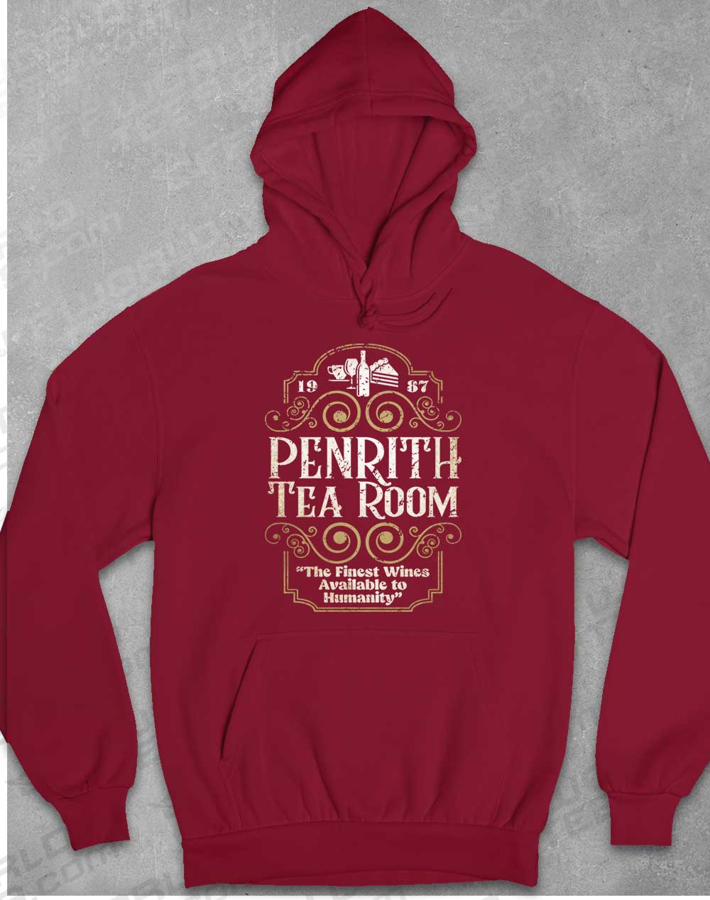 Burgundy - Penrith Tea Room 1987 Hoodie