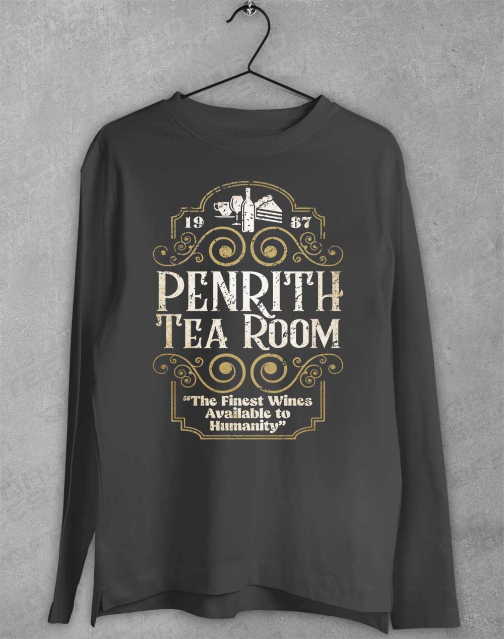 Charcoal - Penrith Tea Room 1987 Long Sleeve T-Shirt