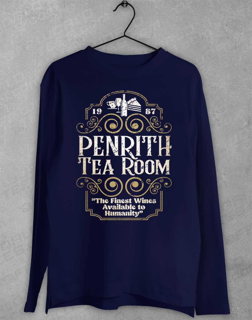 Navy - Penrith Tea Room 1987 Long Sleeve T-Shirt