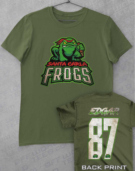 Military Green - Santa Carla Frogs T-Shirt