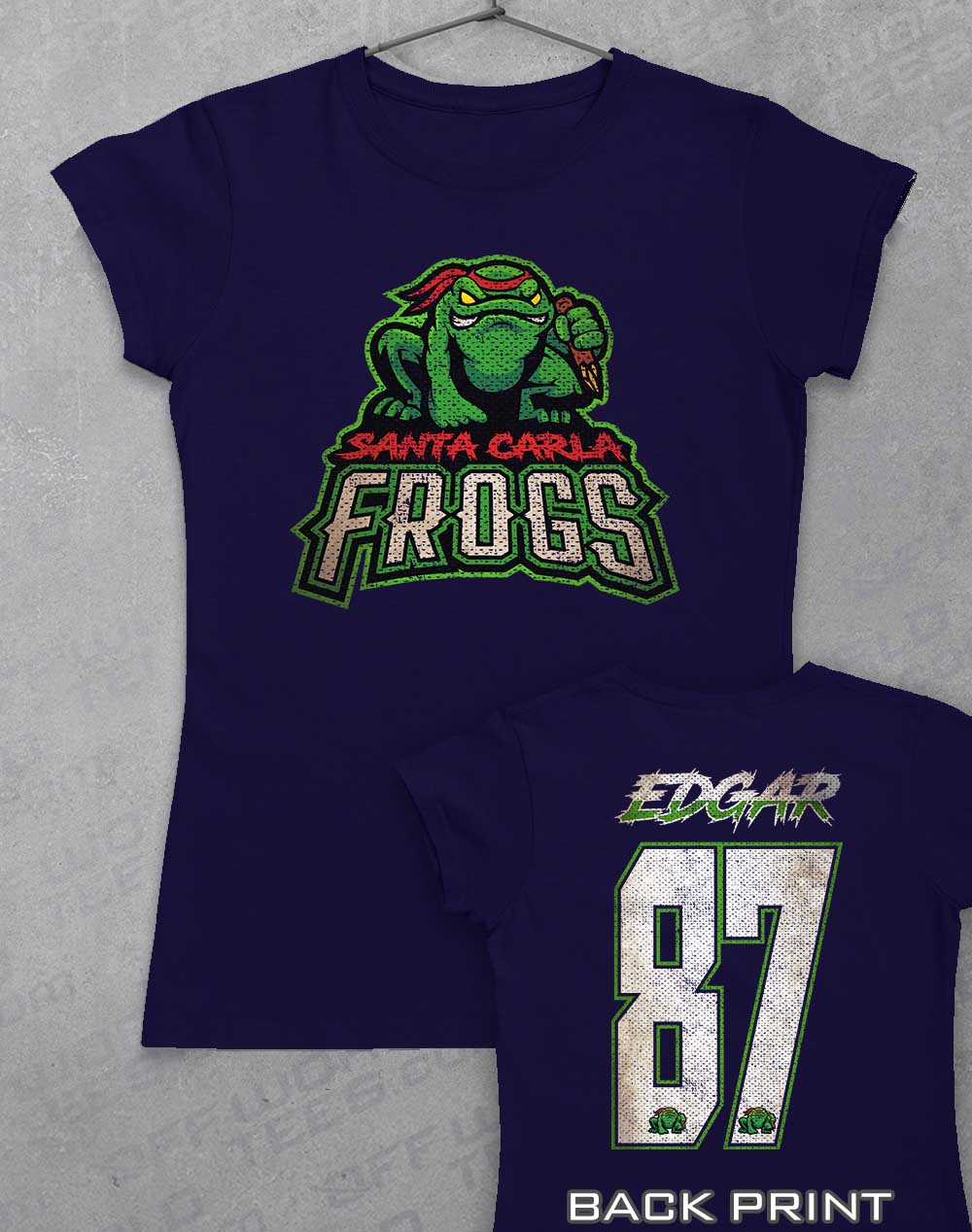 Navy - Santa Carla Frogs Women's T-Shirt