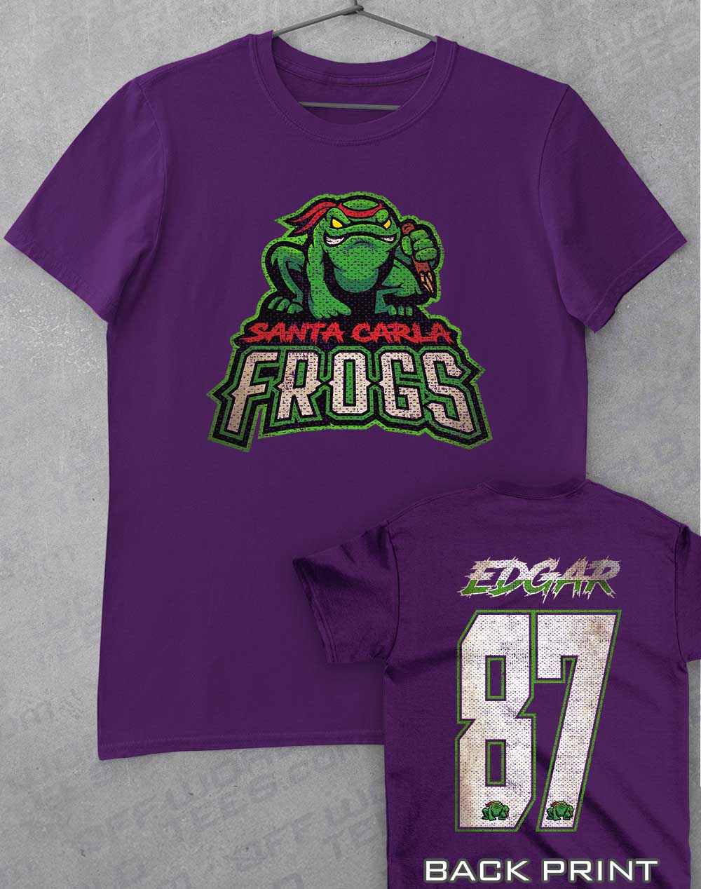 Purple - Santa Carla Frogs T-Shirt