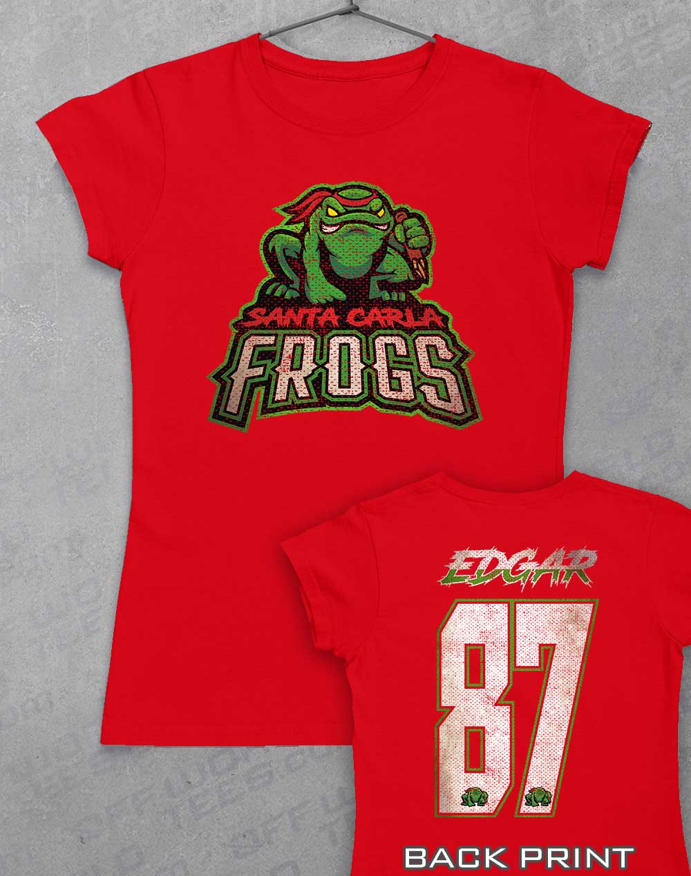 Red - Santa Carla Frogs Women's T-Shirt