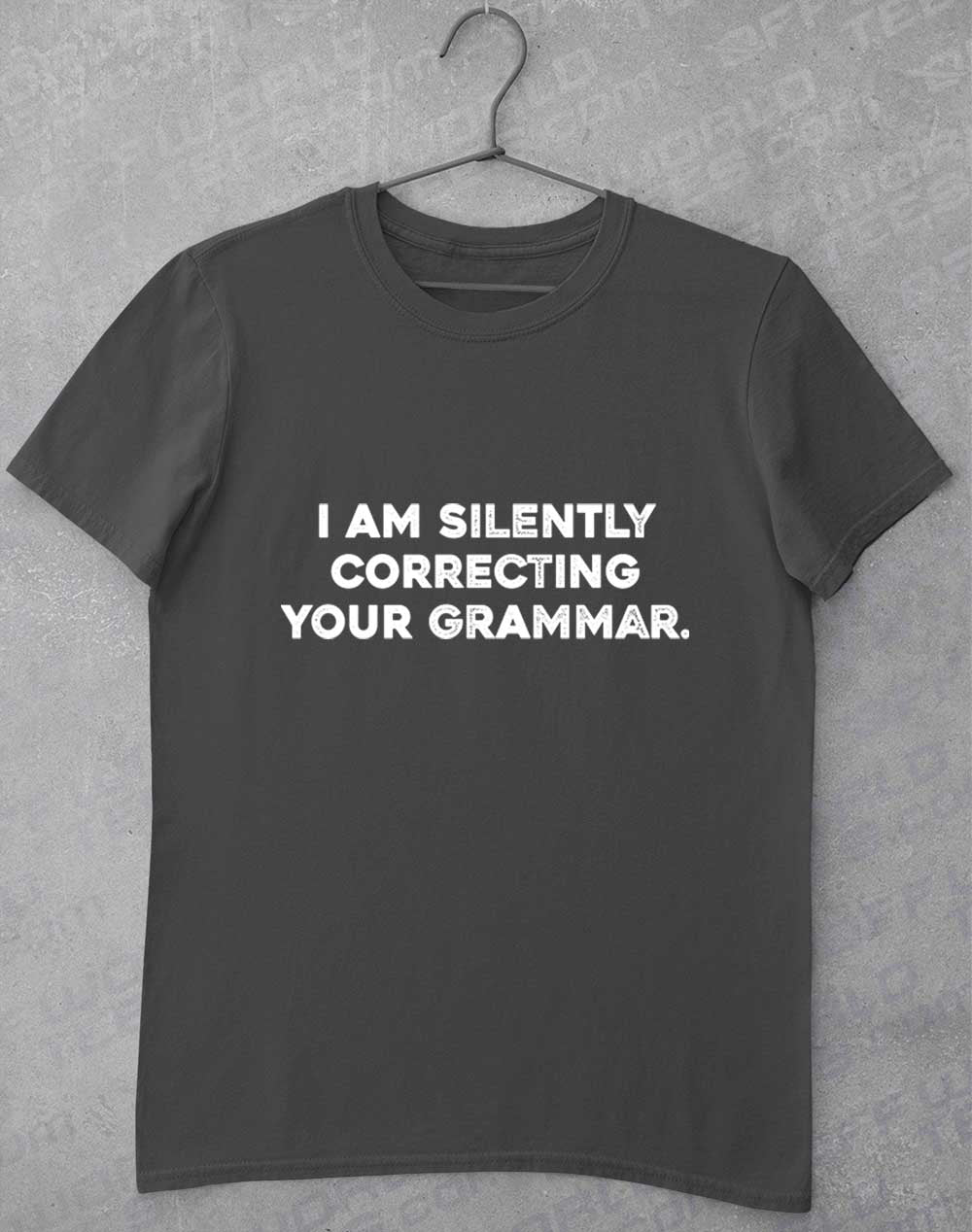 Charcoal - Silently Correcting Your Grammar T-Shirt