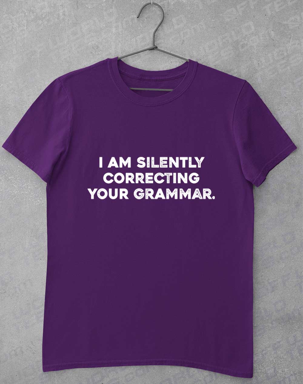 Purple - Silently Correcting Your Grammar T-Shirt