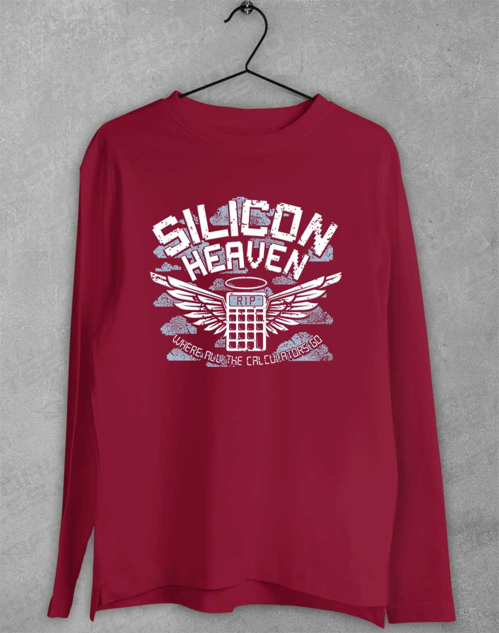 Cardinal Red - Silicon Heaven Long Sleeve T-Shirt