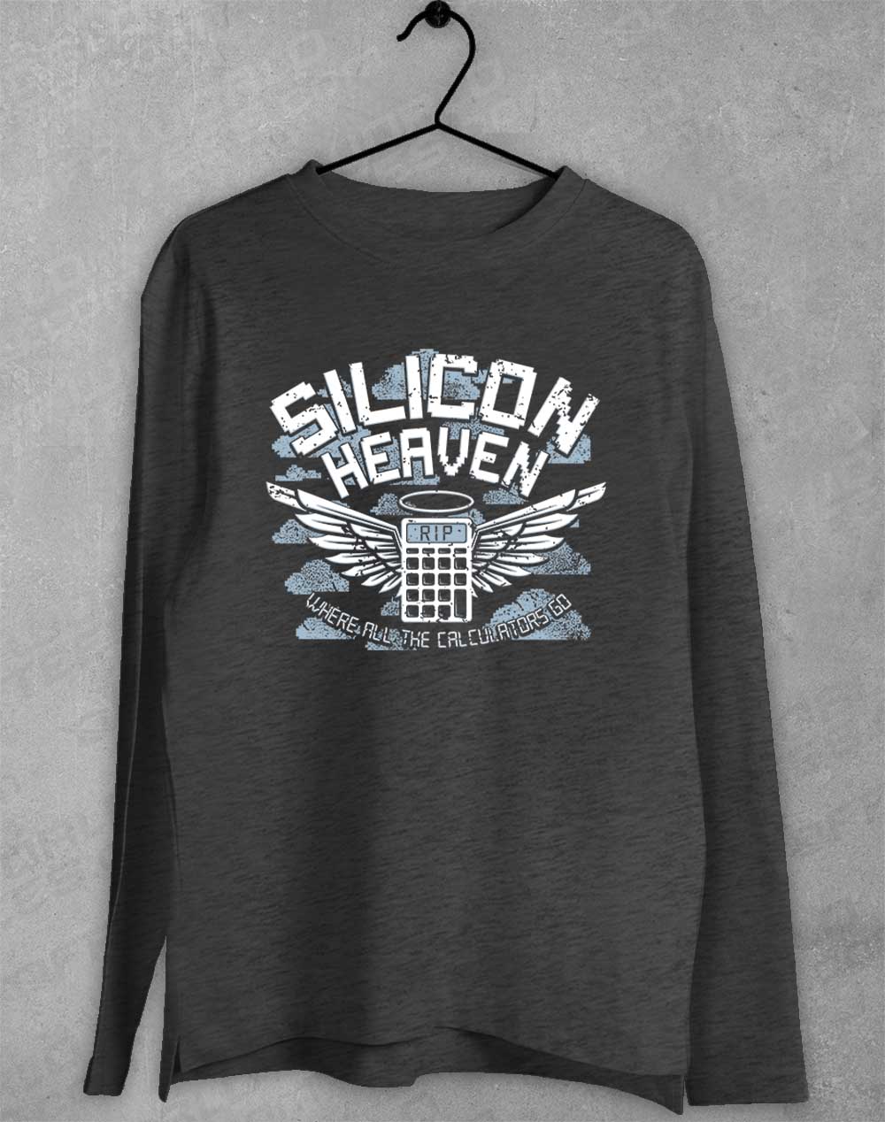 Dark Heather - Silicon Heaven Long Sleeve T-Shirt