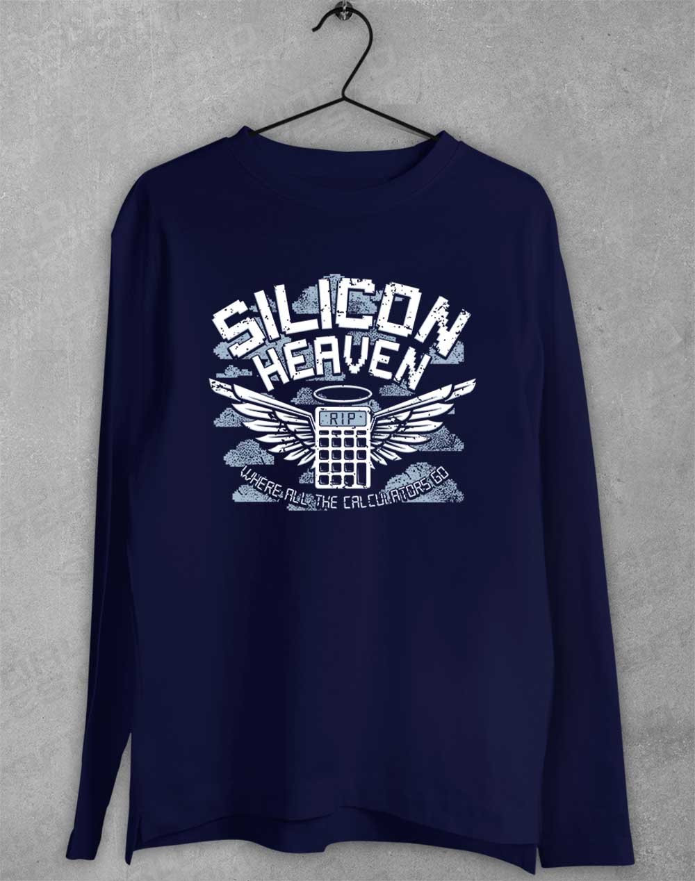 Navy - Silicon Heaven Long Sleeve T-Shirt