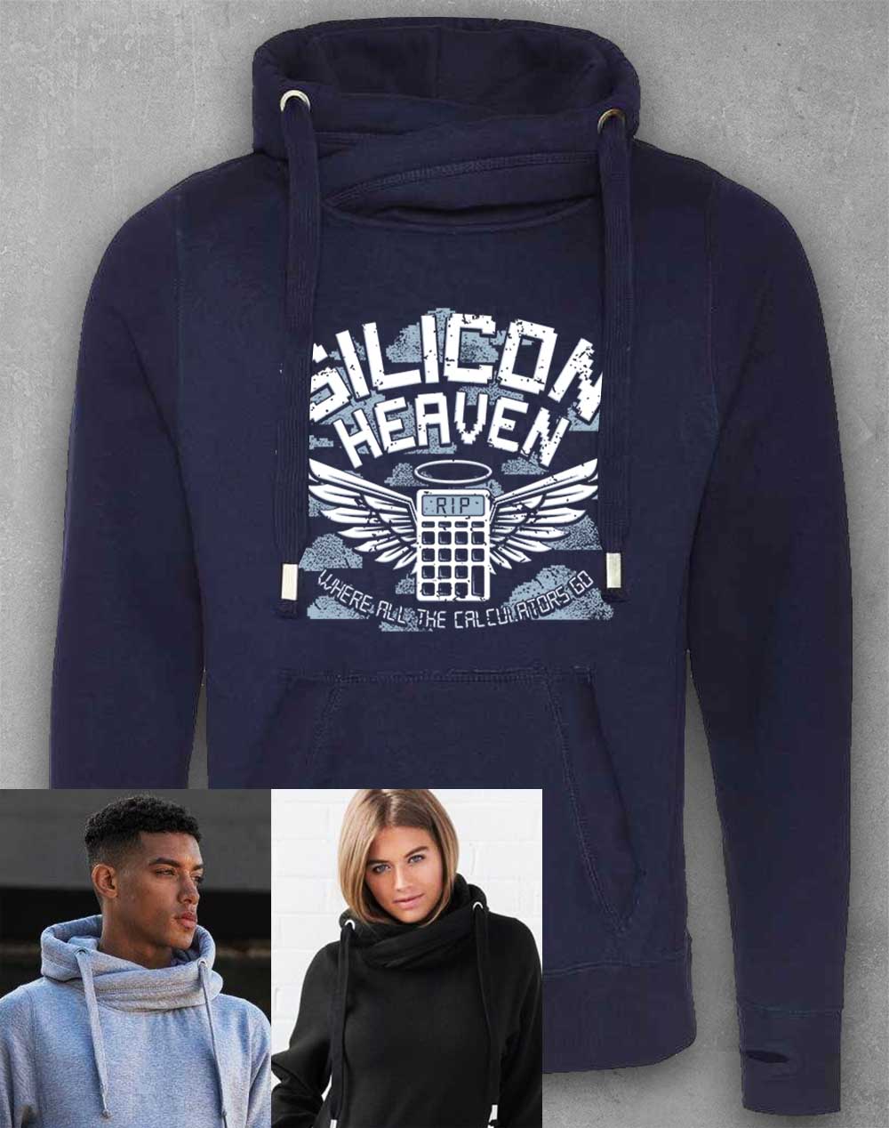 Oxford Navy - Silicon Heaven Chunky Cross Neck Hoodie