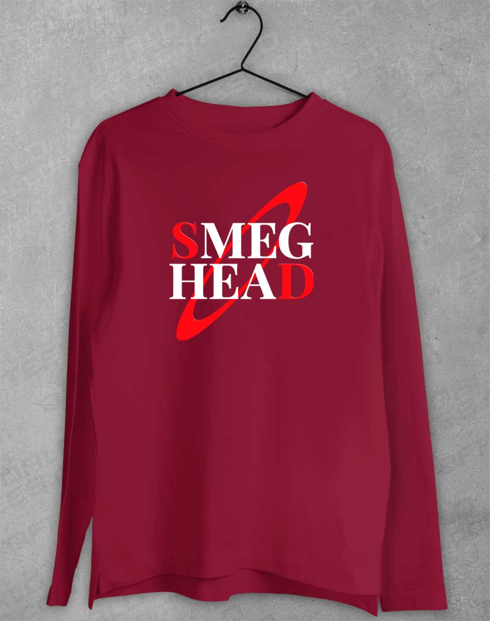 Cardinal Red - Smeg Head Long Sleeve T-Shirt