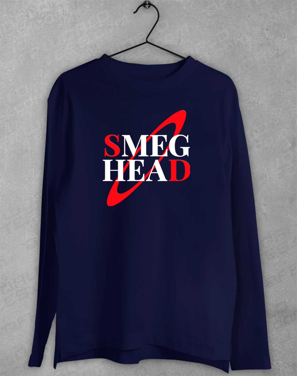 Navy - Smeg Head Long Sleeve T-Shirt