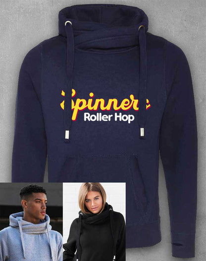 Oxford Navy - Spinners Roller Hop Chunky Cross Neck Hoodie