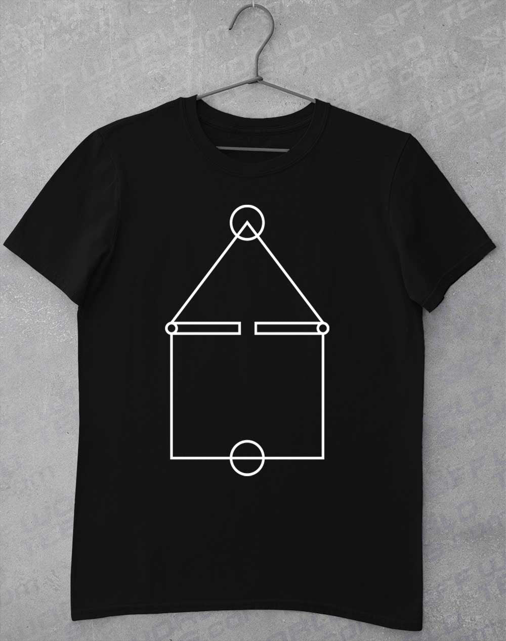Black - Squid Court Lines T-Shirt