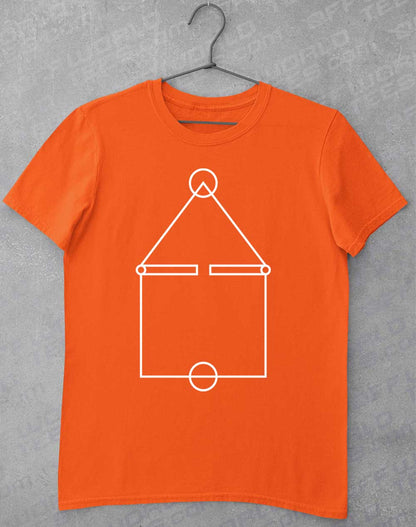 Orange - Squid Court Lines T-Shirt