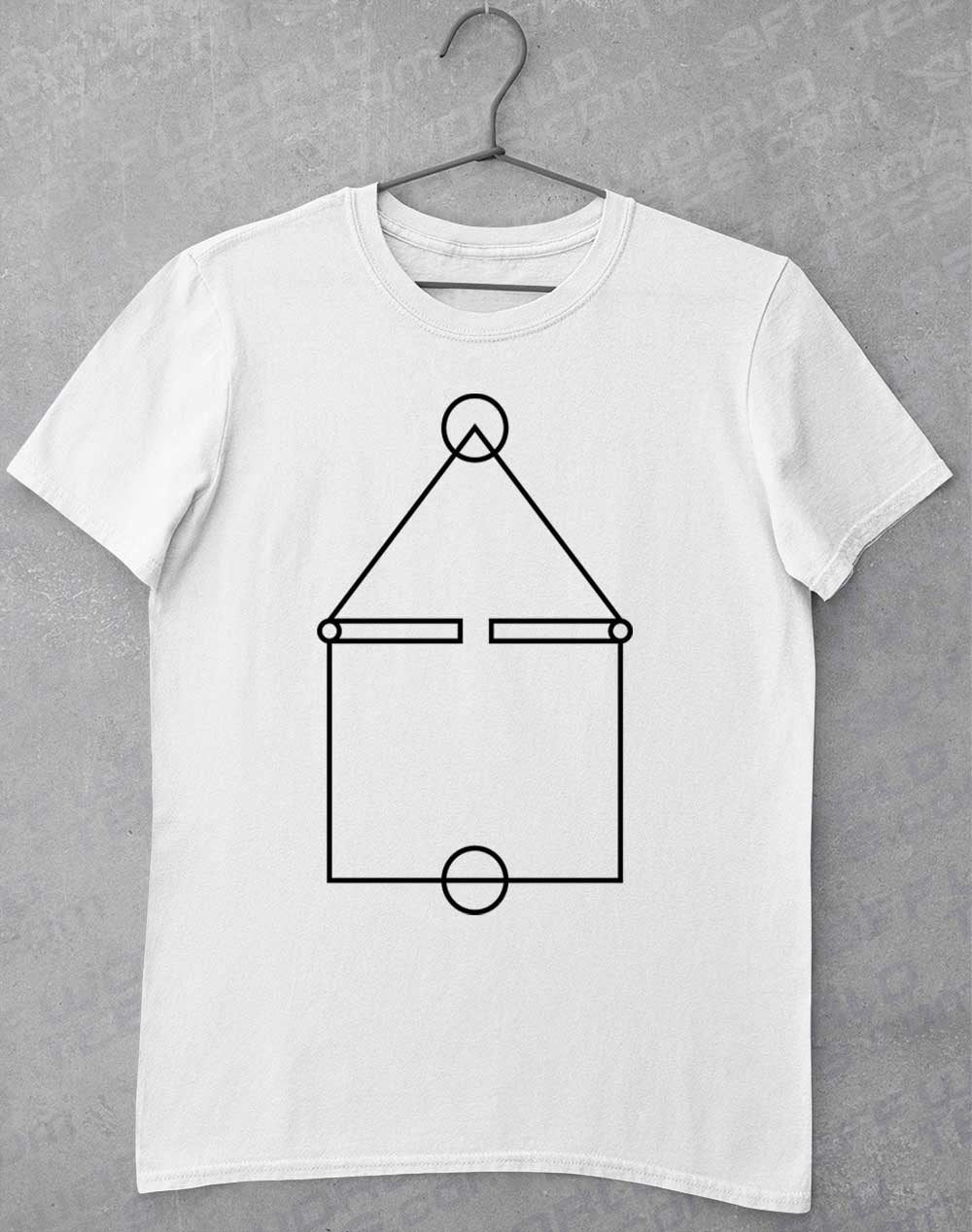 White - Squid Court Lines T-Shirt