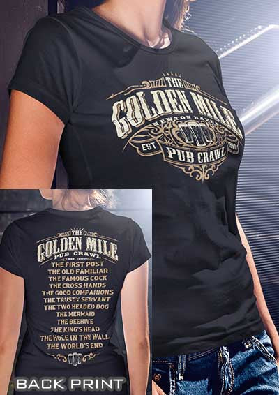 The Golden Mile Pub Crawl Women's T-Shirt