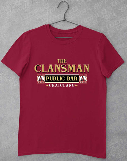 Cardinal Red - The Clansman Pub Logo T-Shirt