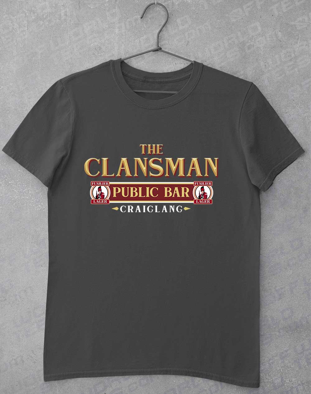 Charcoal - The Clansman Pub Logo T-Shirt