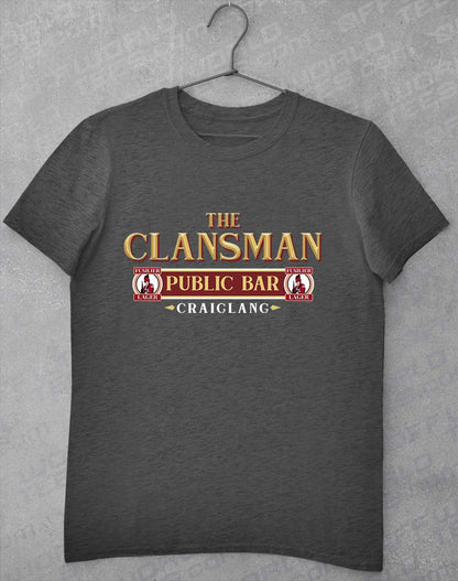 Dark Heather - The Clansman Pub Logo T-Shirt