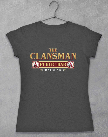 Dark Heather - The Clansman Pub Logo Women's T-Shirt