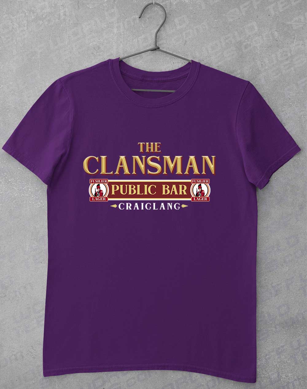 Purple - The Clansman Pub Logo T-Shirt