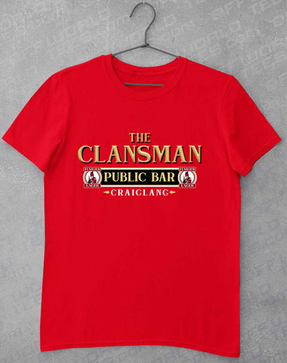 Red - The Clansman Pub Logo T-Shirt