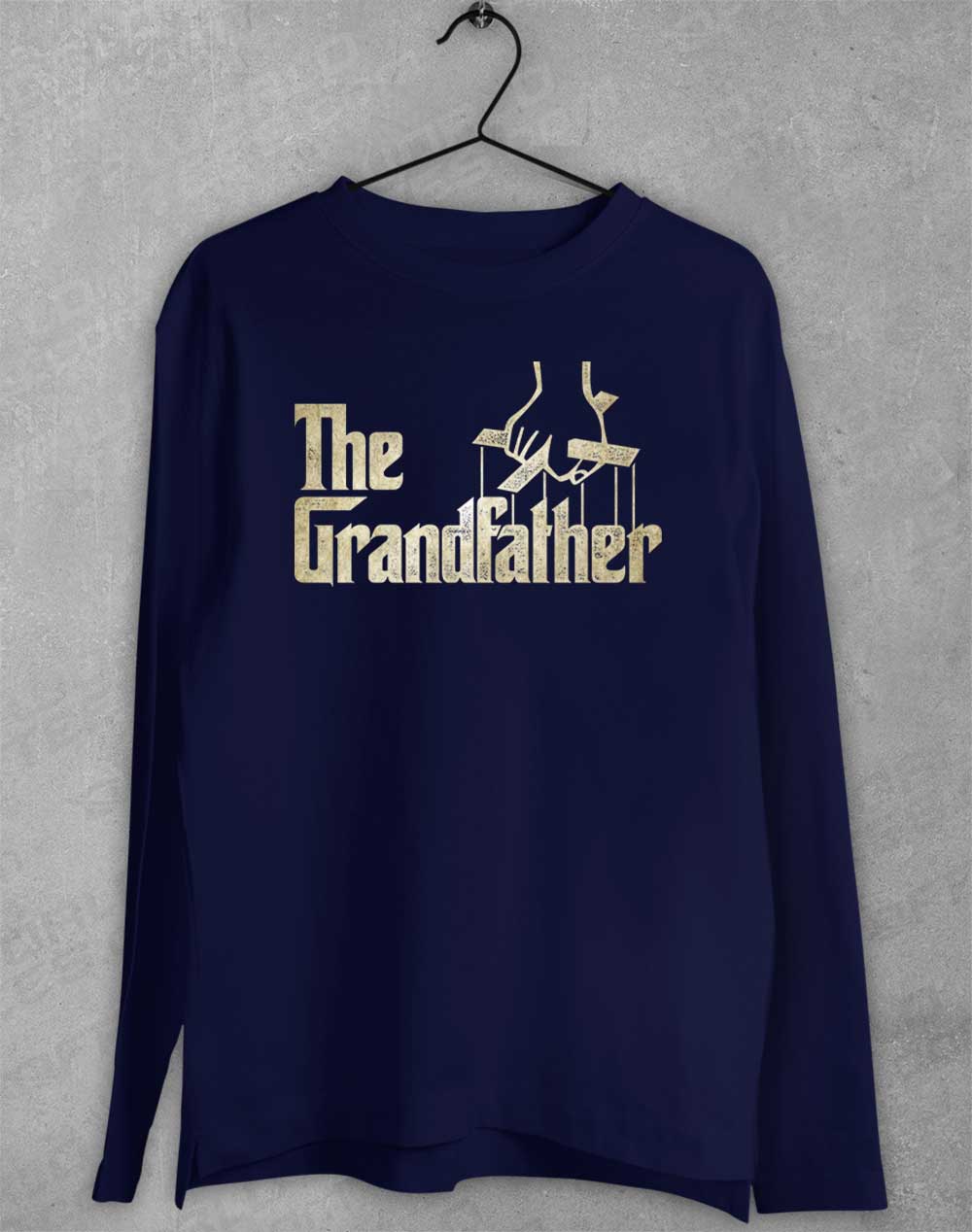 Navy - The Grandfather Long Sleeve T-Shirt