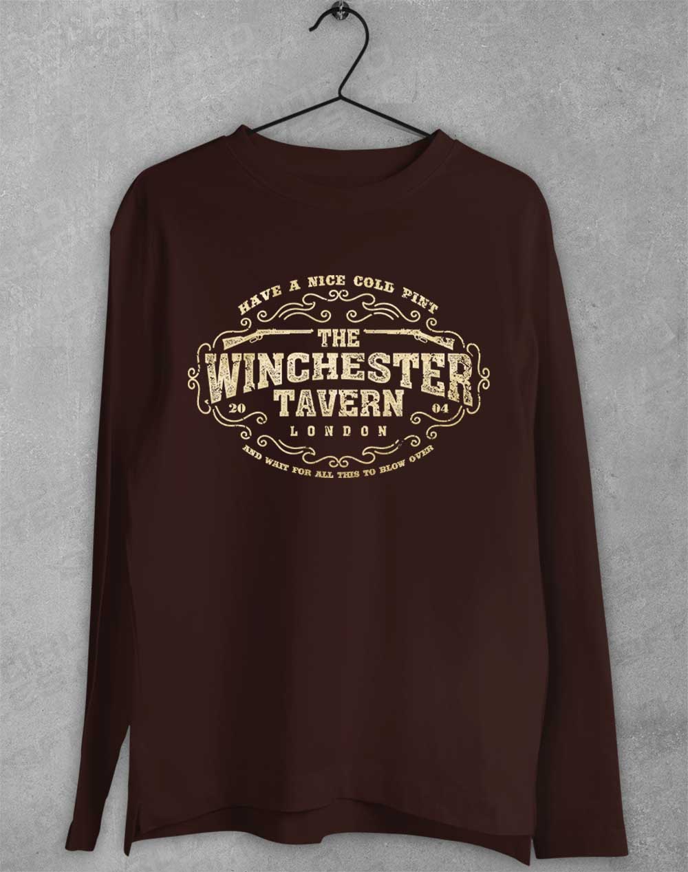 Dark Chocolate - The Winchester Tavern Long Sleeve T-Shirt