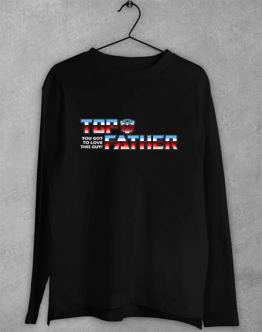 Black - Top Father Long Sleeve T-Shirt