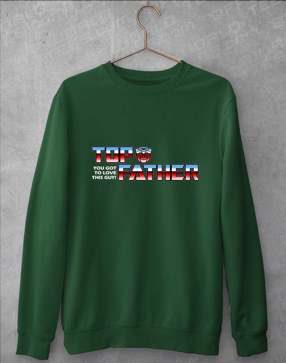 Bottle Green - Top Father Sweatshirt