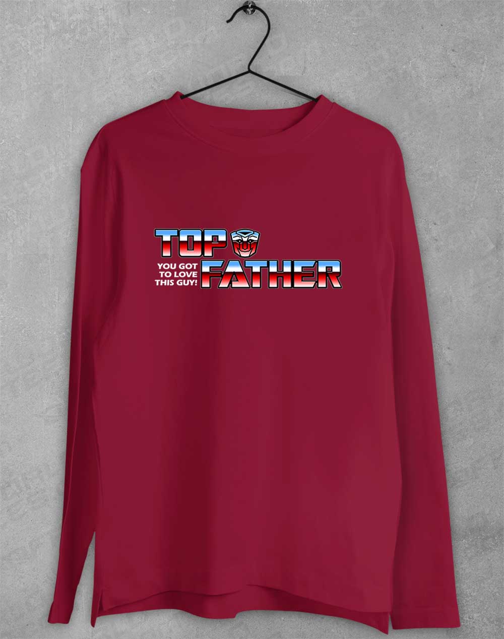 Cardinal Red - Top Father Long Sleeve T-Shirt