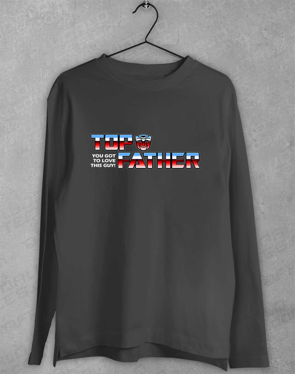 Charcoal - Top Father Long Sleeve T-Shirt