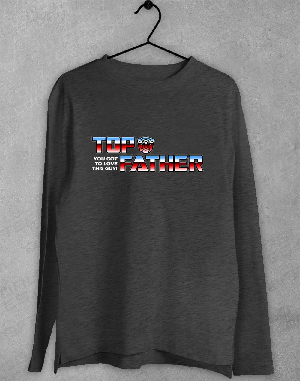 Dark Heather - Top Father Long Sleeve T-Shirt