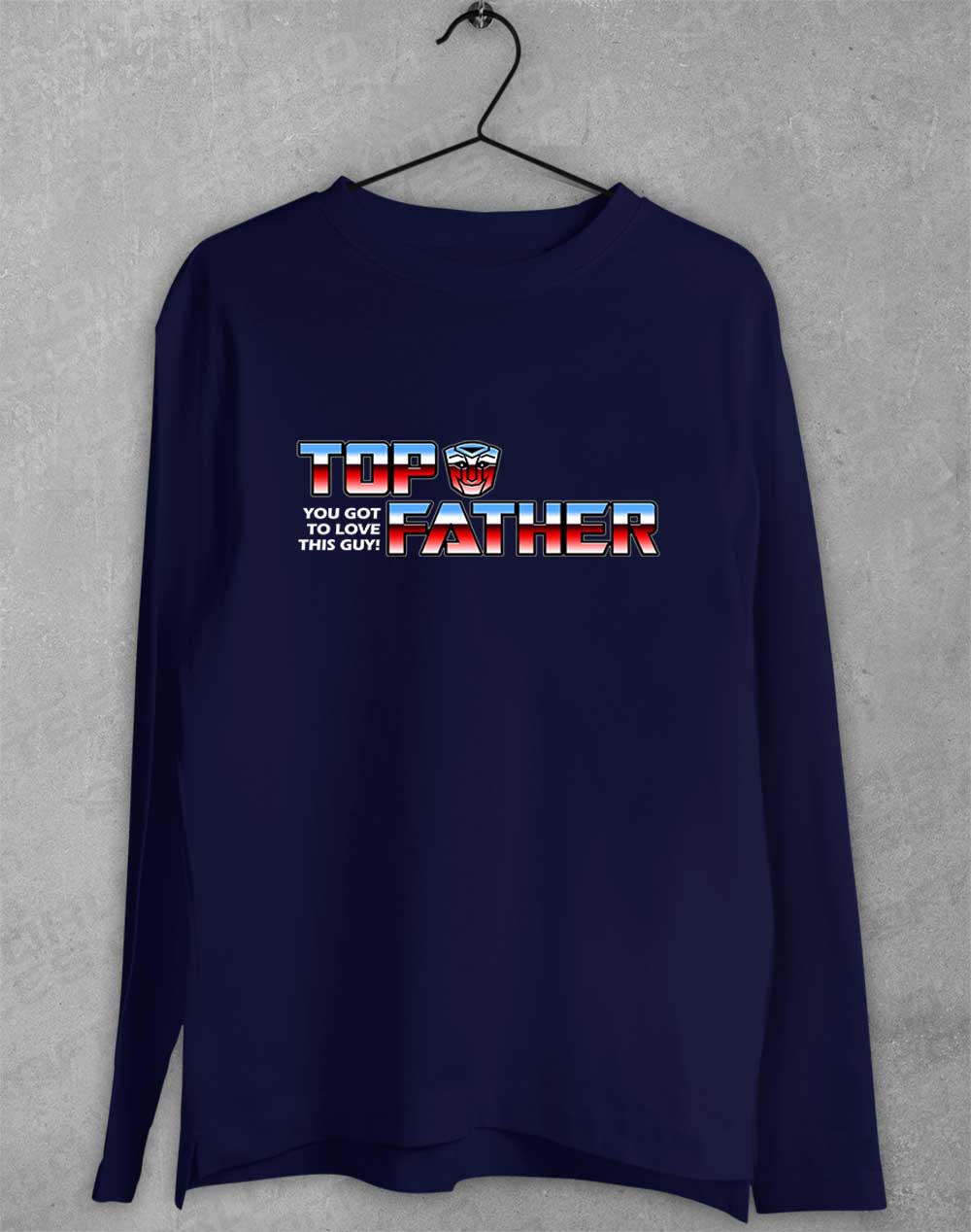 Navy - Top Father Long Sleeve T-Shirt