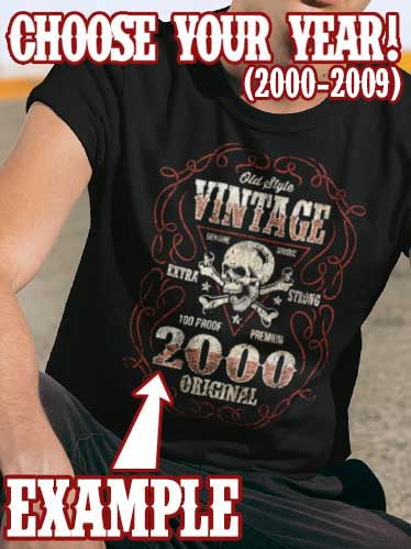 Custom Vintage Original 2000's T-shirt - CHOOSE YOUR YEAR!