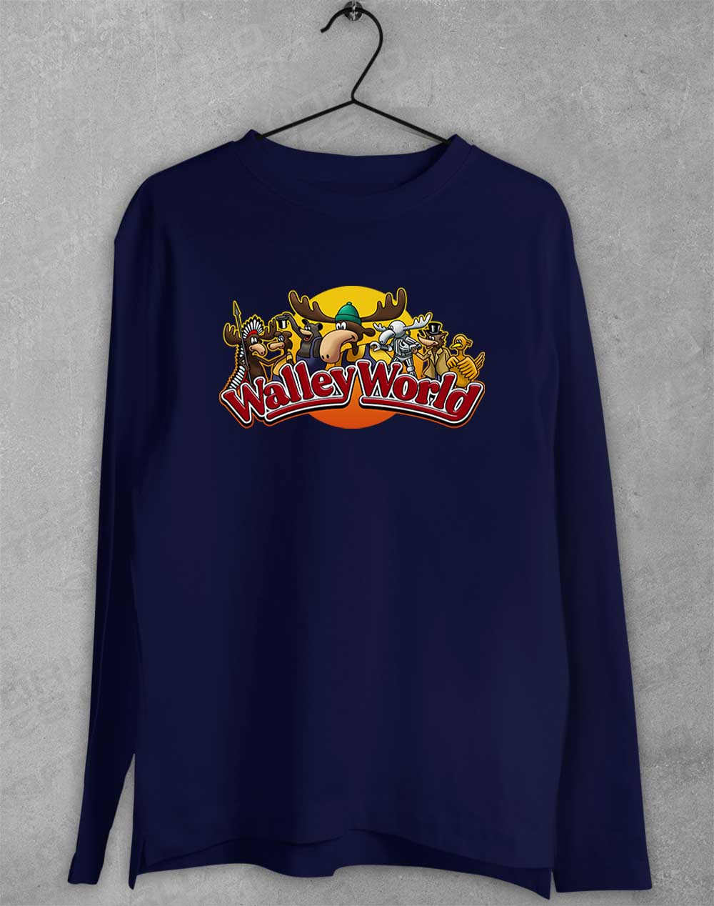 Navy - Walley World Long Sleeve T-Shirt