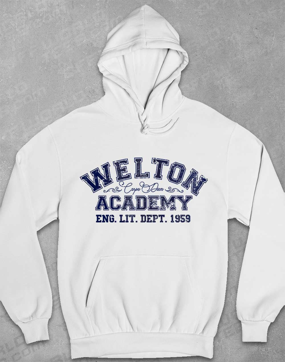 Arctic White - Welton Academy Eng Lit Varsity 1959 Hoodie