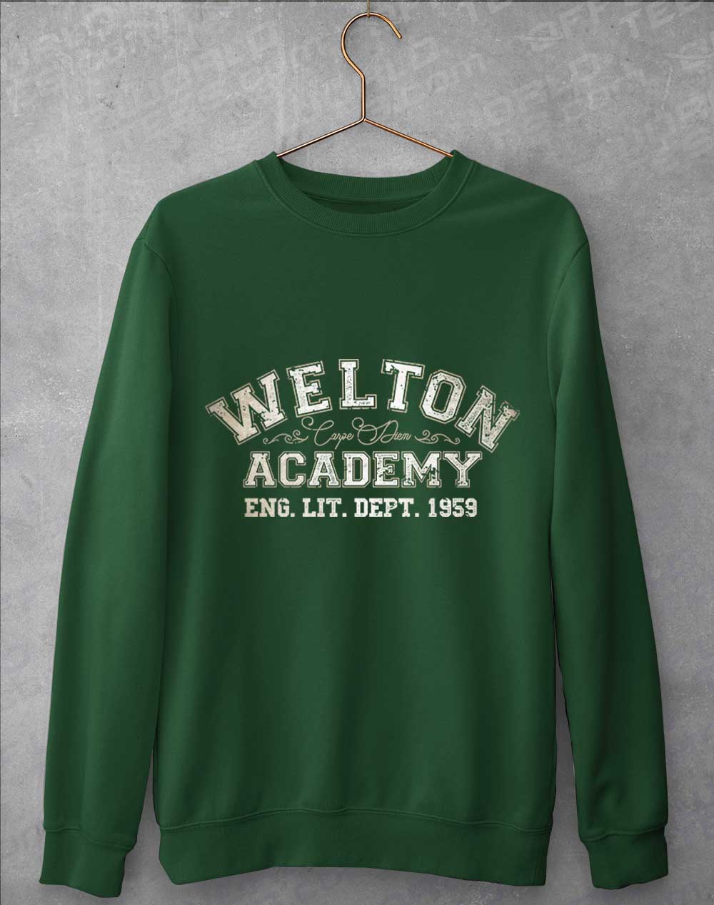 Bottle Green - Welton Academy Eng Lit Varsity 1959 Sweatshirt