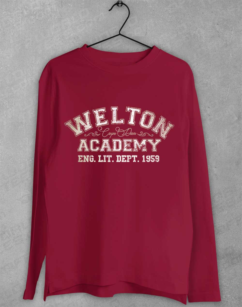 Cardinal Red - Welton Academy Eng Lit Varsity 1959 Long Sleeve T-Shirt