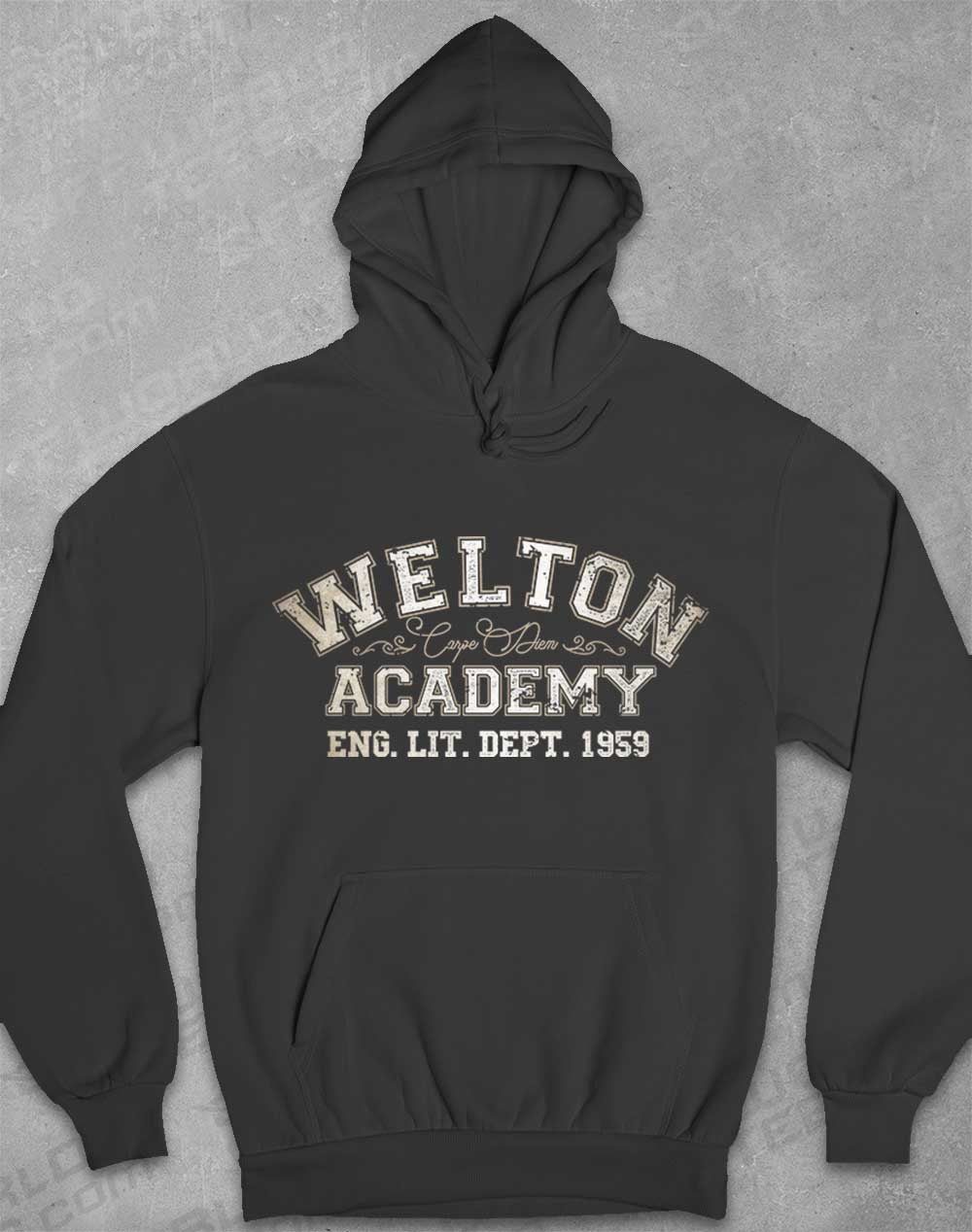 Charcoal - Welton Academy Eng Lit Varsity 1959 Hoodie