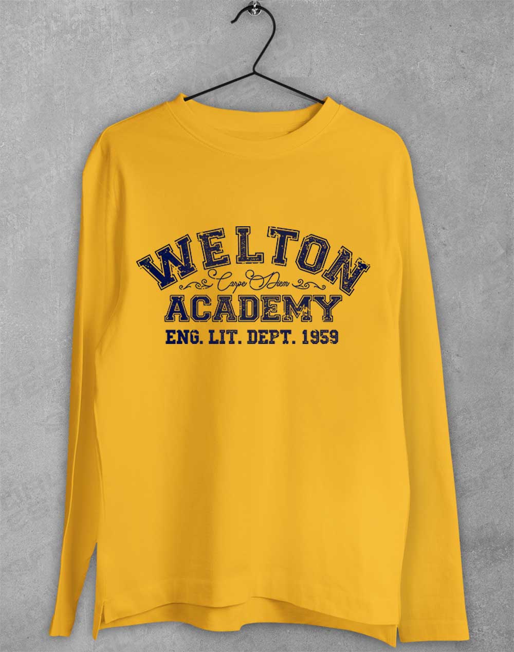 Gold - Welton Academy Eng Lit Varsity 1959 Long Sleeve T-Shirt