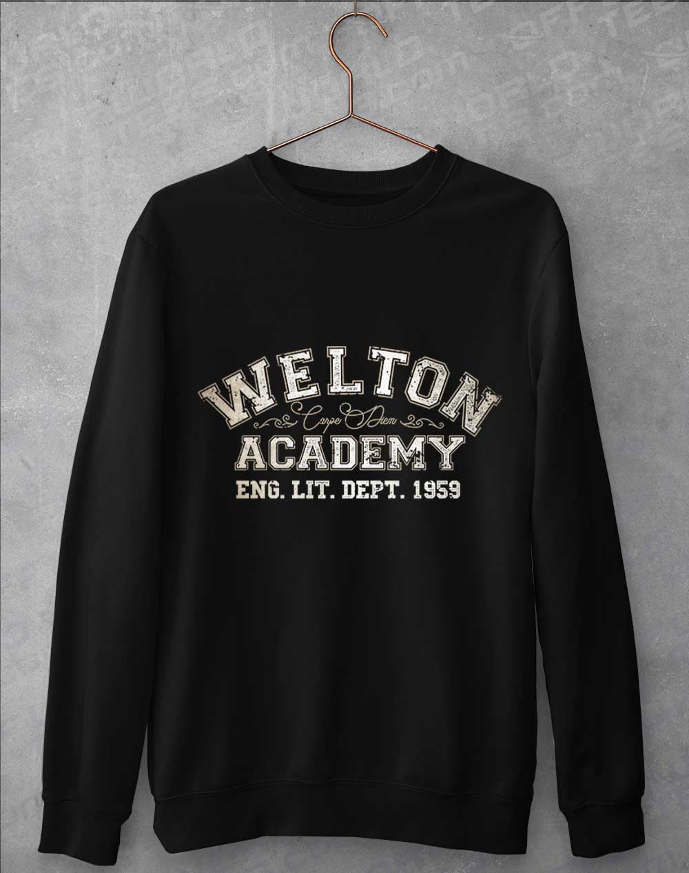 Jet Black - Welton Academy Eng Lit Varsity 1959 Sweatshirt