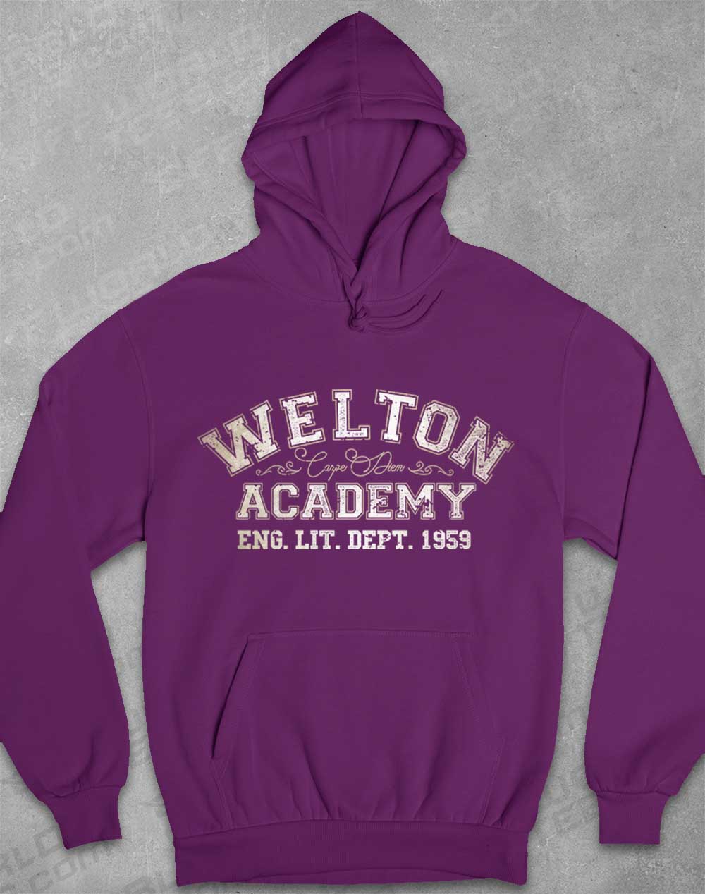 Plum - Welton Academy Eng Lit Varsity 1959 Hoodie